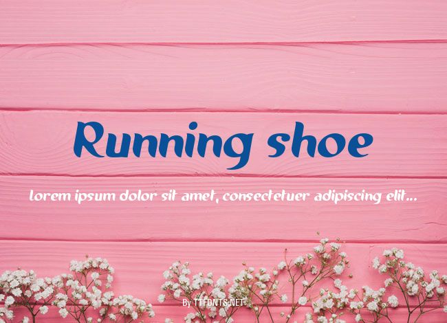 Running shoe example